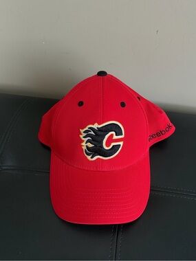 Calgary Flames Reebok Red Branded Baseball Cap